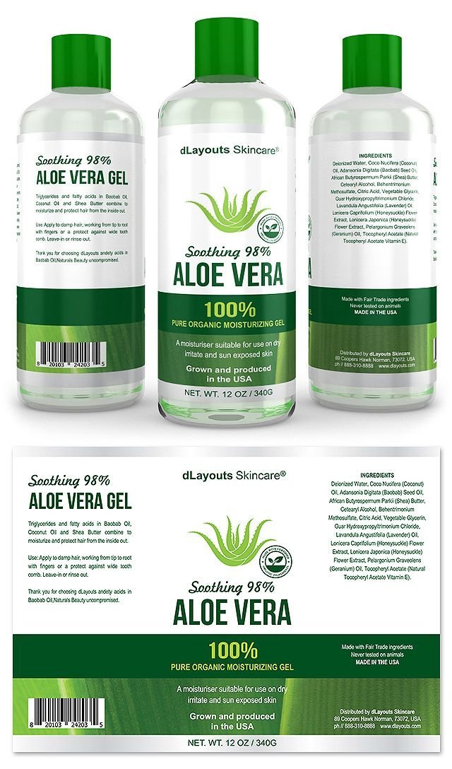 Aloe vera label